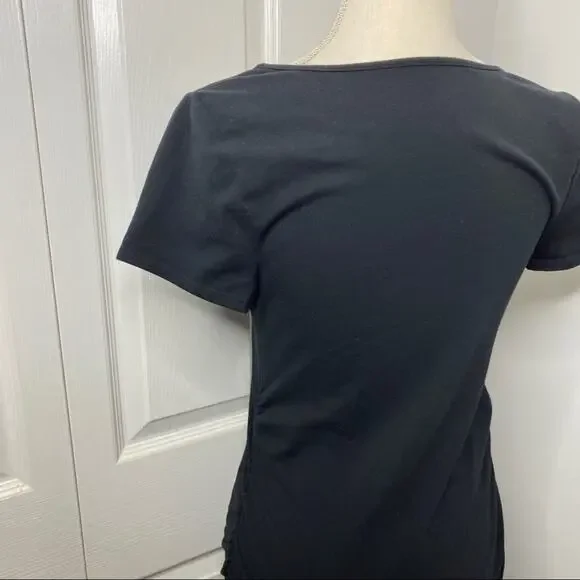 Isabel Maternity Short Sleeve Shirred Dress - Picture 7 of 8